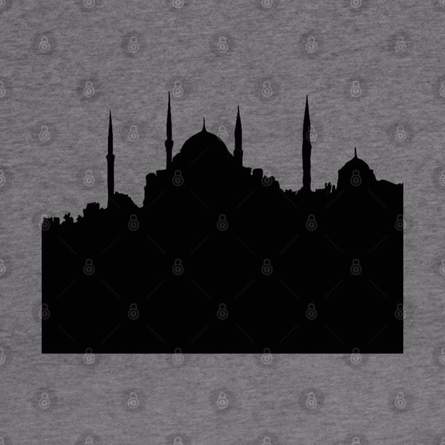 Istanbul Cityscape Silhouette by taiche
